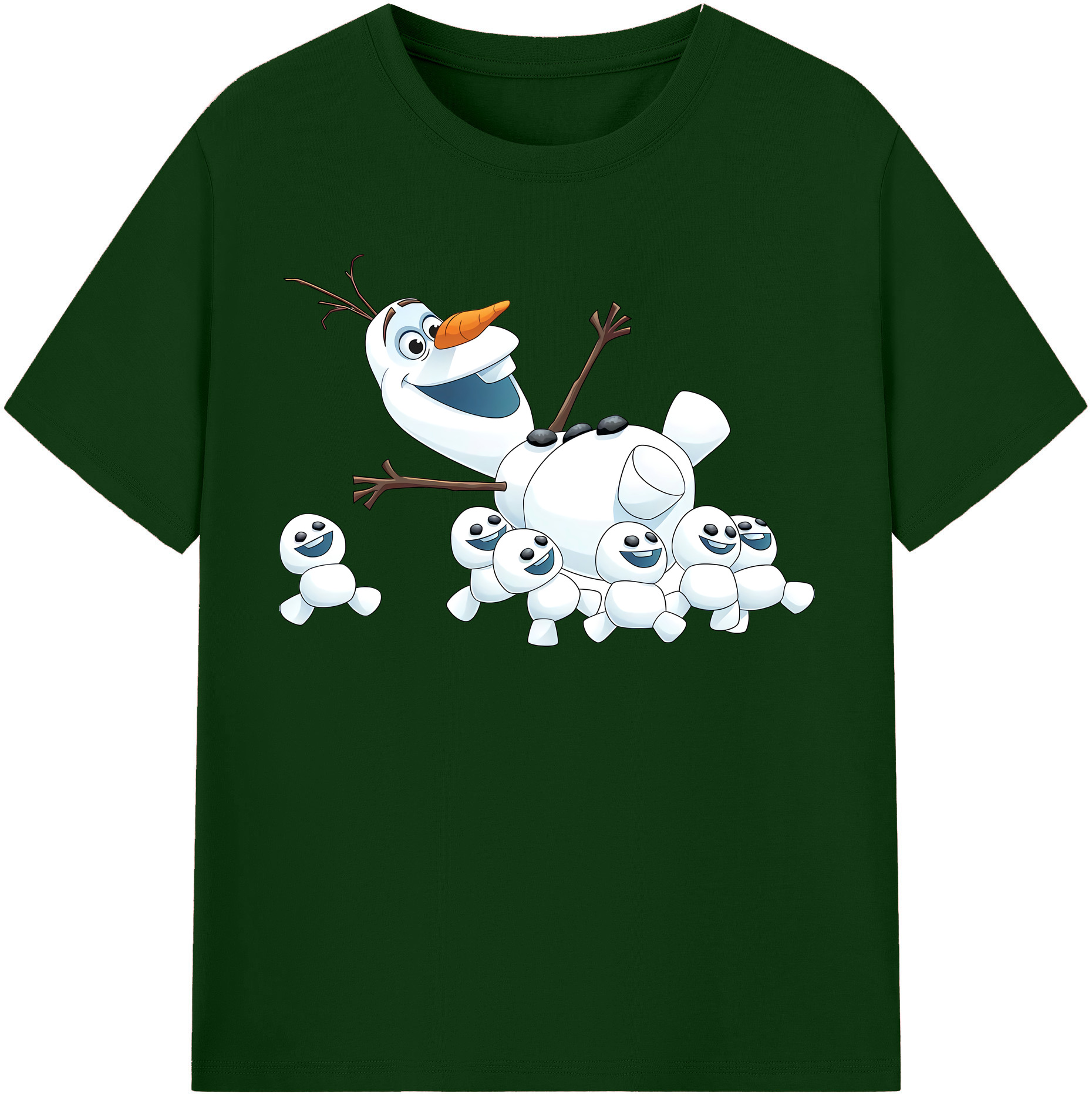 （画像用） アナと雪の女王 アンナ エルサ Frozen Anna Elsa 綿100％半袖Tシャツ（フロントプリント）